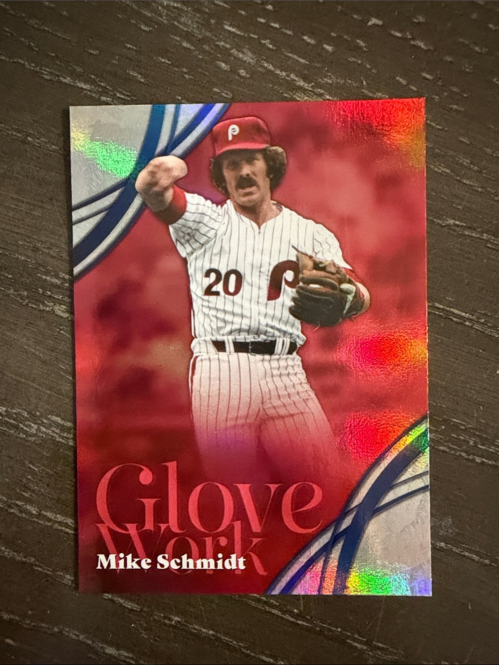 Mike Schmidt Baseball Card - Red Holographic